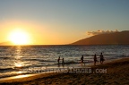 Sunset Fun on Hawaii Beach