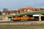 Ottumwa BNSF under Jefferson St Bridge